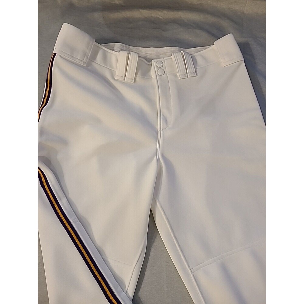 Mizuno Performance Women’s Softball Pants L White Belted waist - Picture 4 of 11